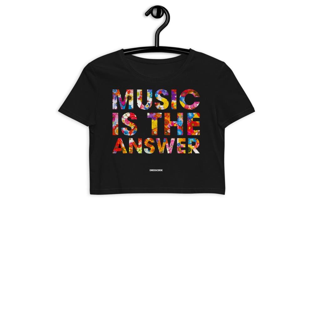 DRESSCODE Black / XS Music is the Answer [Crop Top]