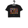 DRESSCODE Black / XS Music is the Answer [Crop Top]
