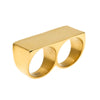 DRESSCODE gold / 10 Faux KnuckleDuster Rings