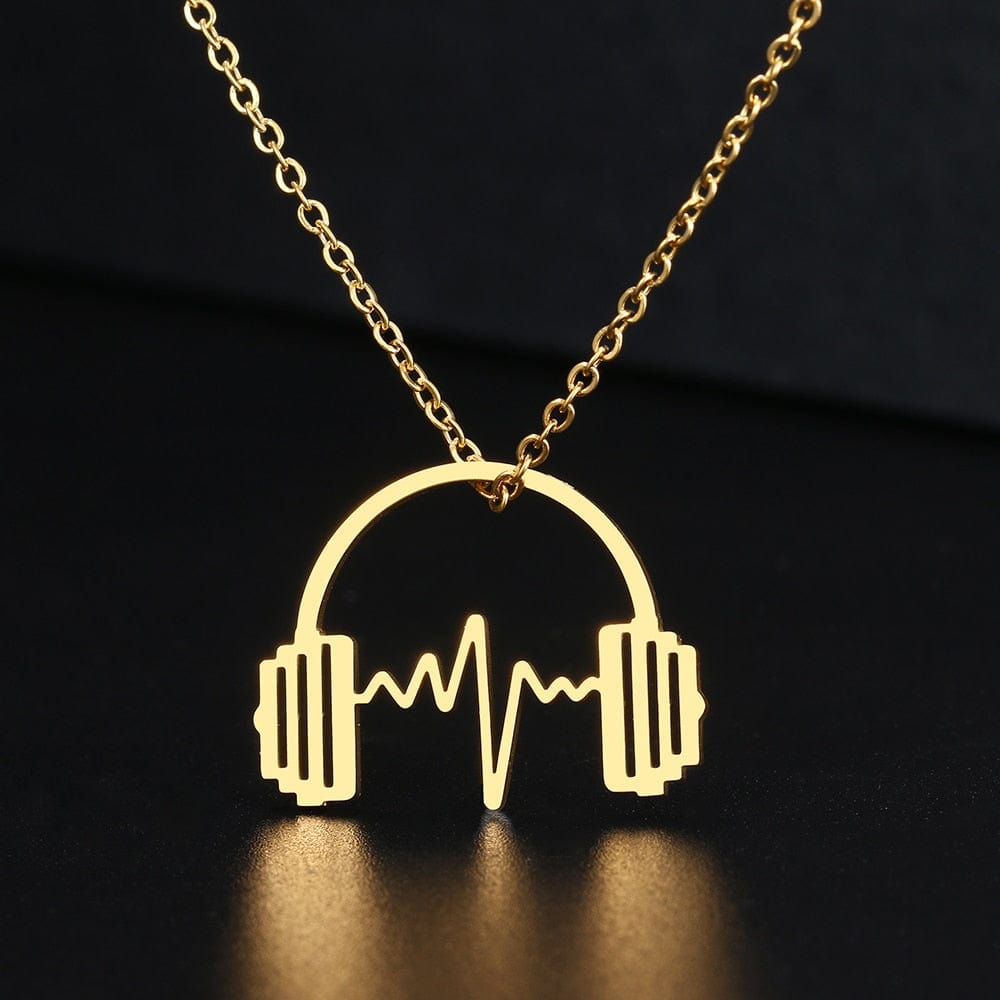 DRESSCODE Gold / 45cm Headphone Necklace