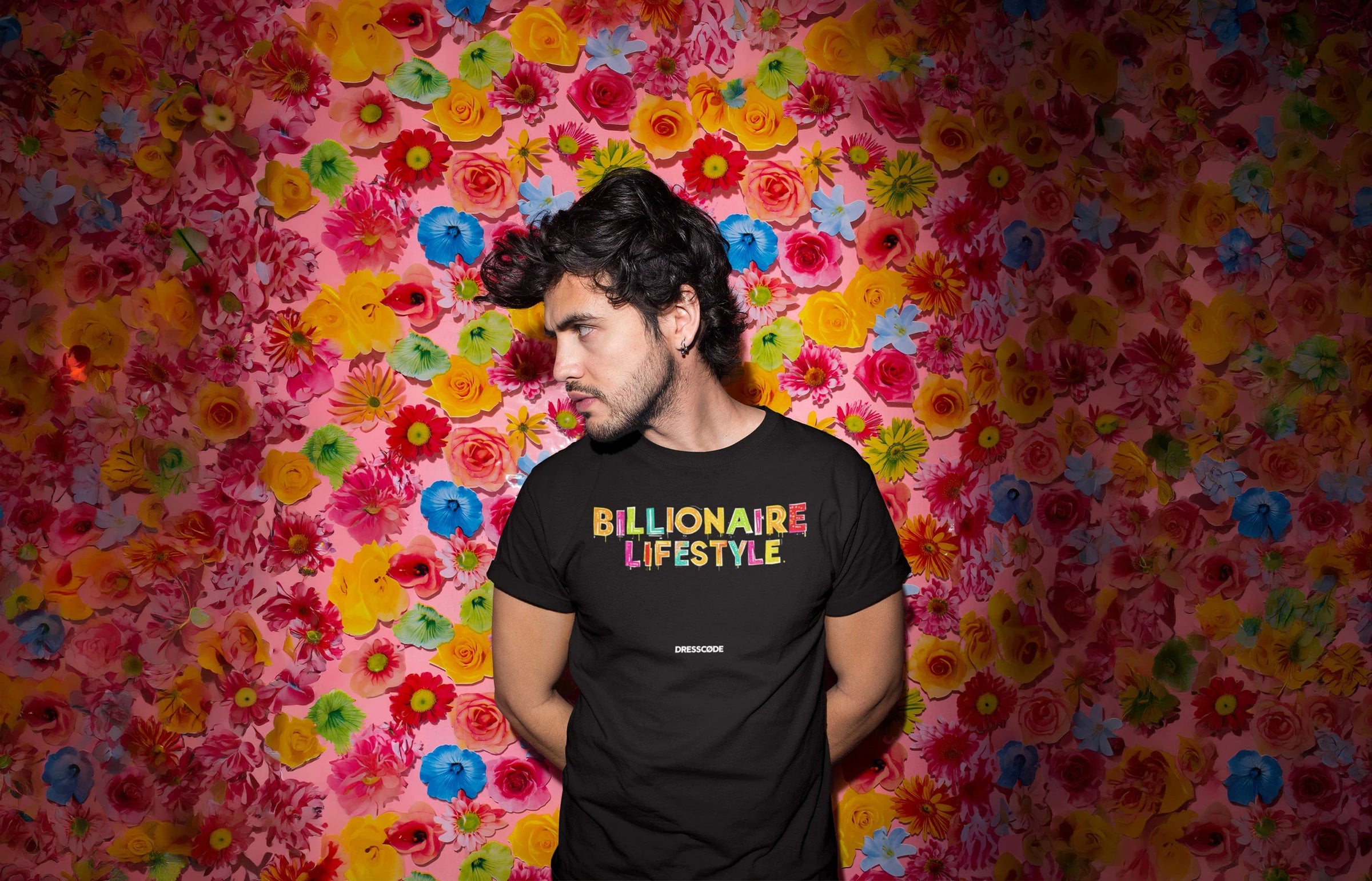 DRESSCØDE Billionaire Lifestyle tee campaign