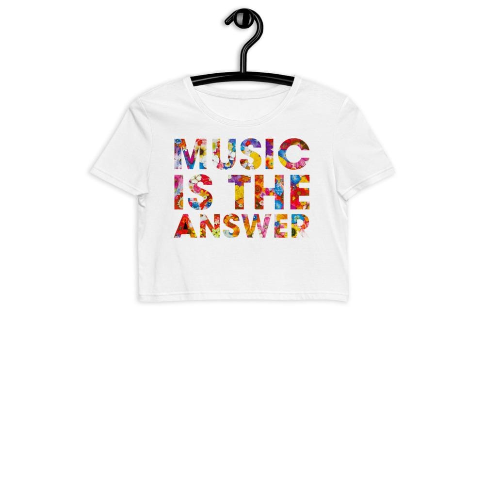 DRESSCODE White / XS Music is the Answer [Crop Top]