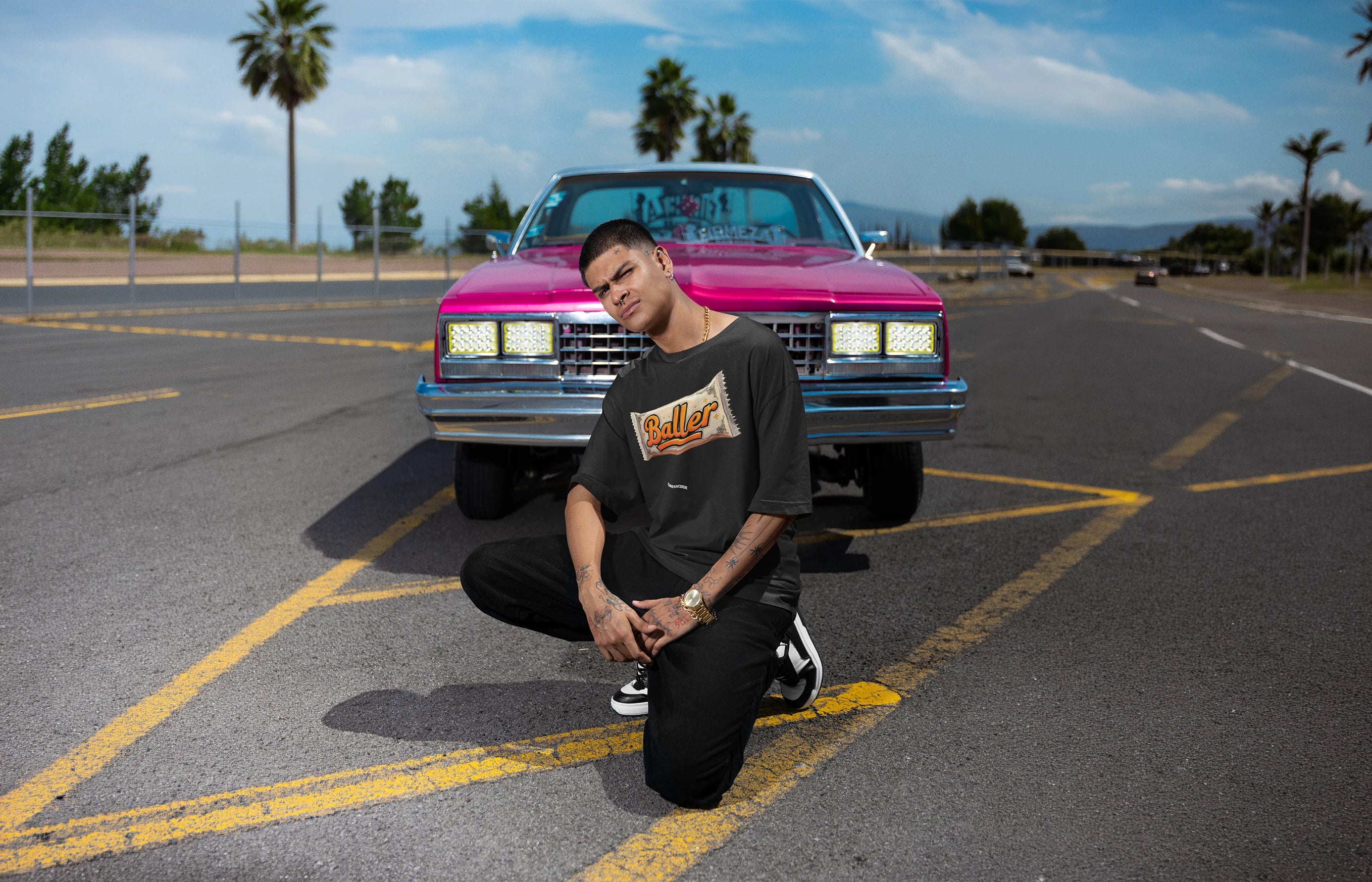 DRESSCØDE Baller tee campaign