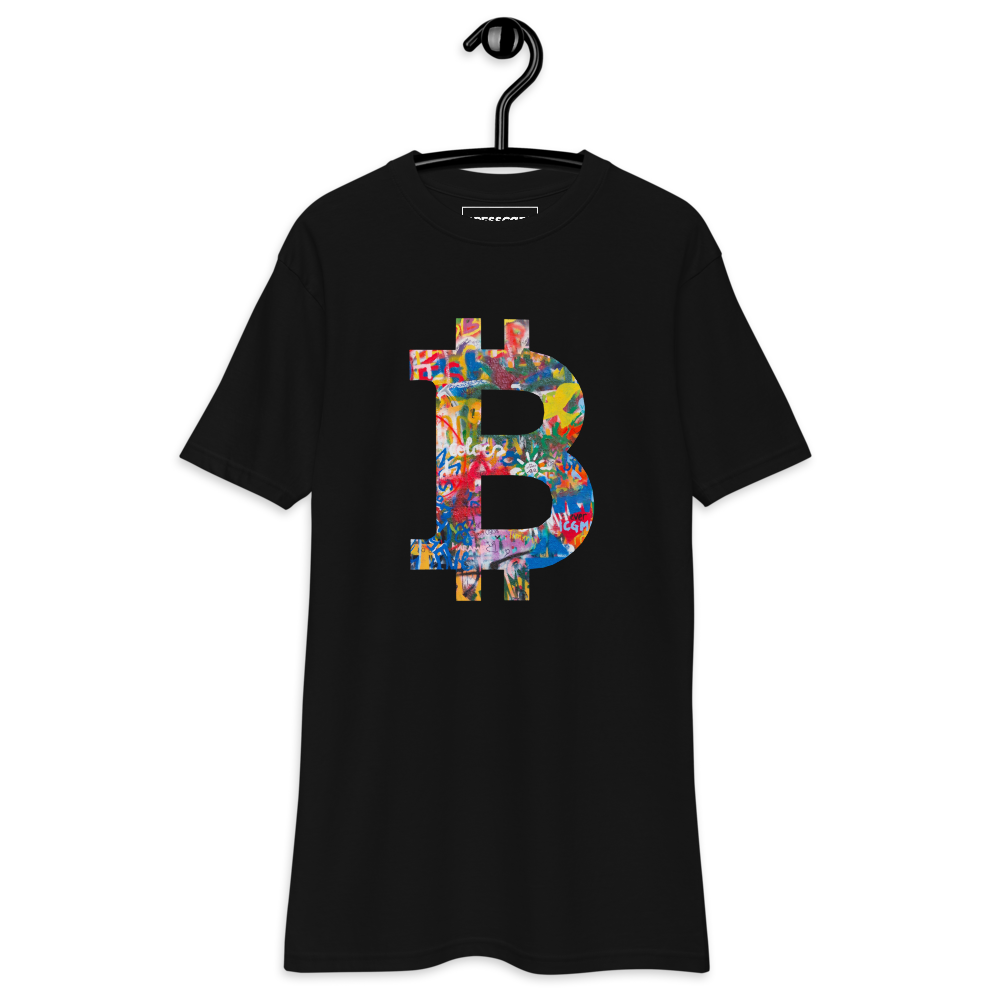 BTC GRAFF 26 black T-shirt on a hanger, front print